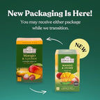 Ahmad Tea Green Tea, Mango & Lychee Teabags, 20 ct (Pack of 1) - Caffeinated & Sugar-Free