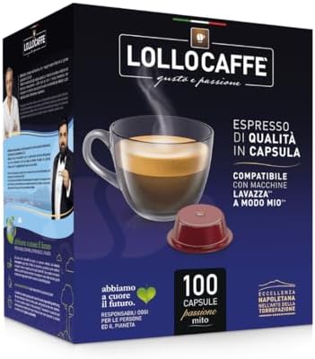 100 Capsule Compatibili A Modo Mio Lollo Caffe' Classico Espresso