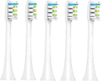 Compatible for Xiaomi SOOCAS Brush Head X3 X5 X3U X1 V1 V2 SOOCARE Replacement Head Bristle Sonic Electric Nozzles with Anti-dust Cap Clean(5pcs White)
