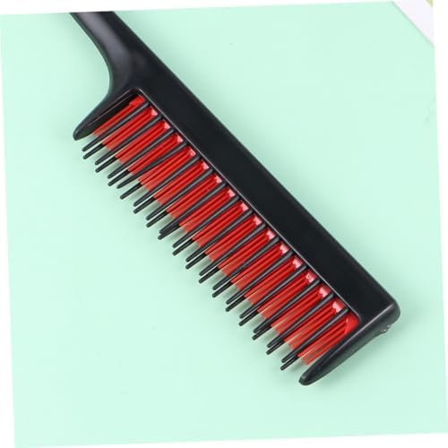 FRCOLOR 3pcs Black Hair Dyeing Comb Set Practical Hair Coloring and Styling Combs for Salon and Home Hairdressing Use