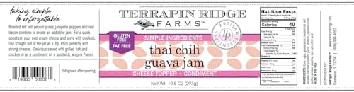Terrapin Ridge Farms Thai Chili Guava Jam – One 10.5 Ounce Jar