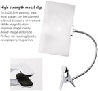 4X Magnifying Glass with Clip, 5.7x10in Large Magnifying Glass with Adjustable Flexible Gooseneck, Large Page Magnifier for Reading Books, Sewing, Crafts, for Low Vision Seniors