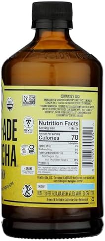 Health Ade, Kombucha Ginger Lemon Organic, 16 Fl Oz
