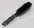 HI-TECH Wheel Spoke Brush for Motorcycles and Cars – Double Loop Bristles – 10” w/Soft Grip Handle