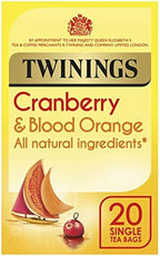 Twinings Cranberry and Blood Orange 20 Tea Bags.