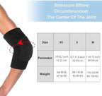 Breathable Protective with Thicken Sponge Elbow Support Compression Elbow Brace Support Fitness Sports Recovery Protector Badminton Basketball Breathable Elbow Wraps for Kids Men and Women
