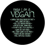 I Am A Vegan Vegetarian Veganism Food Veggie Animal Rights PopSockets PopGrip: Swappable Grip for Phones & Tablets