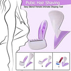 Bikini Trimmer Shaver for Women, Women Dedicated Privates Shaver, Pubic Hair Razor and Bikini Shaving Stencil, Female Intimate Shaping Tool