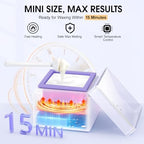 SUBAY Nose Wax Kit, Cordless Mini Wax Warmer for Ear Eyebrow Hair Removal, Waxing Kit for Women Men with 100g Beads, 6 Nose Sticks, 6 Applicators, Storage Bag, Rechargeable Machine for Face Waxing