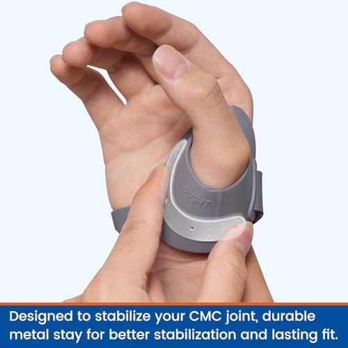 CMC Thumb Brace - CMC Joint thumb arthritis brace for Osteoarthritis Pain, Flexible Thumb Stabilizer & Support for Arthritis Pain Relief for Women and Men（Left Hand - Medium）