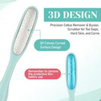 2Pcs Mini Foot File Precision Callus Remover Foot Files Callus Remover Bunion Scrubber Smooth Feet Heel Scraper for Toe Gaps Hard Skin Pedicures Hands in Shower Cracked Feet
