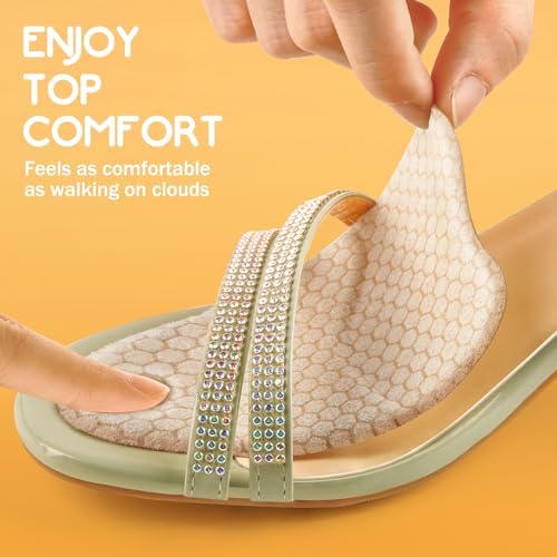ZAIWOO Metatarsal Pads for Women, Ball of Foot Cushions, Heel Inserts, High Heel Comfort Pads (2 Pairs), Anti Slip, Invisible Design