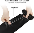 5 Rolls Small Trash Garbage Bags, 4 Gallon Strong Thin Material Disposable Kitchen Garbage Bags, Durable Plastic Trash Bags for Office Home Bedroom Garden Waste Bin, 200 Counts (Black)