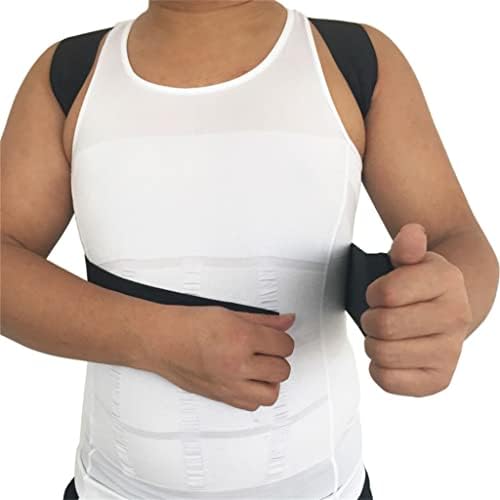 Posture Corrector Men's Women's Orthopedic Corset Back Waist Support with Shoulder Brace(M) (D,Medium)