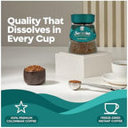 Juan Valdez Decaffeinated Freeze Dried Coffee | 100% Colombian Arabica Beans | 100% Colombian Coffee | 3.5 oz / 100 gr Jar | Rich Flavor, Naturally Decaf with Sugarcane