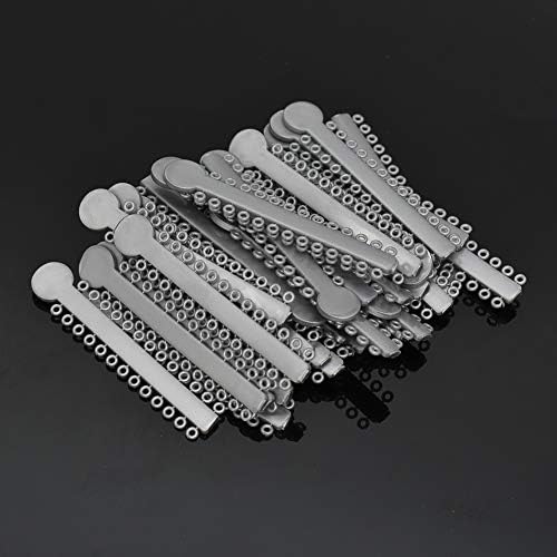 Angzhili Dental Ligature Ties for Braces,Orthodontic Ligature Ties,1040 Pcs Elastic O-Ring (Gray)