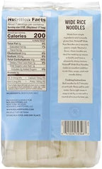 Roland Foods Wide Rice Noodles, Specialty Imported Food, 14.1 Ounce Bag, Pack of 1