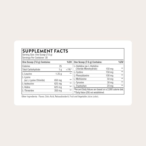 THORNE - Amino Complex - Clinically-Validated EAA and BCAA Powder for Pre or Post-Workout - Promotes Lean Muscle Mass & Exercise Recovery* - Berry - NSF Certified for Sport - Dairy-Free - 30 Servings