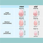 MIMOSA Bigger Rose Quartz Eggs Set of 3, GIA Certified, Pink