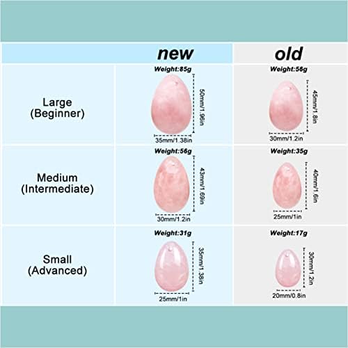 MIMOSA Bigger Rose Quartz Eggs Set of 3, GIA Certified, Pink
