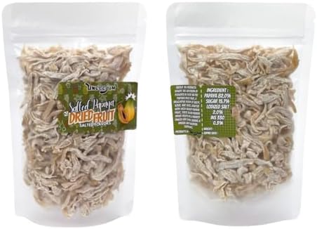 Thai Papaya Dried Fruit Sweet Sour and Salted Snack Tastes in one bite (30grams)