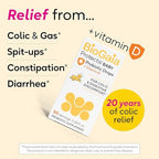 BioGaia Baby Probiotic Drops - Colic & Gas Relief + Vitamin D, 50-Day Supply, Safe for Newborns, Reduces Crying, Fussing, Colic, Gas, Spit-ups & Constipation, No allergens, Dairy or Soy (Pack of 2)