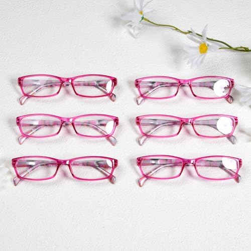 Eyekepper 6-pack Ladies Reading Glasses Stylish Women Readers - Purple +0.75