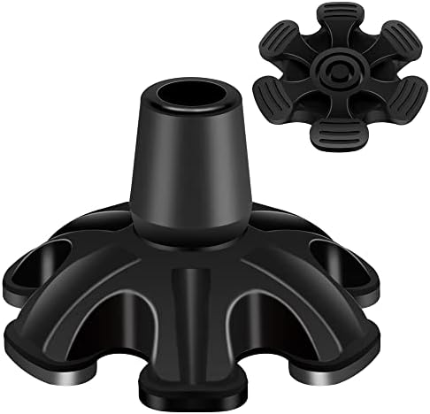 Cane Tip PANZHENG 3/4 inch 6 Support Cane Feet Self Standing Canes Tip, 6 Support Feets Base Replacement Walking Canes, Walking Sticks, Folding Canes