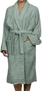 Cotton Unisex Terry Robe, Soft And Absorbent Robes For Men And Women, Bathroom Accessories