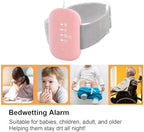 Bed Wetting Alarm for Kids, USB Rechargeable, Pee Alarms with Loud Sound & Strong Vibration, Potty Training for Boys Girls, Pink
