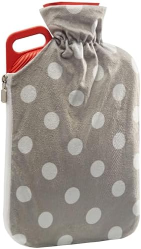 Peterpan Hot Water Bottle with Cover, Extra Large Extra Thick Hot Water Bag for Pain Relief, Thicker Higher Quality Rubber for Better Insulation, BPA & Phthalates Free, Holds 90 Fl Oz, Red