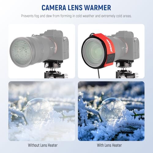 NEEWER 16"/400mm USB Lens Heater Warmer with 3 Temperature Settings, Dew Heater Strip Prevents Dew Fog Condensation for DSLR Mirrorless Camera Telescope Binocular Astrophotography, HW-17B