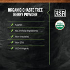 Frontier Bulk Chaste Tree Berries Whole, Organic, 16 Ounce