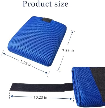 Non-Slip Pedal Protection Pad, Perfect Foot and Leg Rest, Wheelchair Accessory for Foot Rest Replacement. Wheelchair Mat Cover (1 Pair)(Blue)