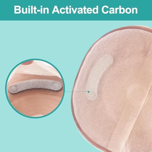 Colostomy Bags, 20 PCS Ostomy Supplies Two Piece 15mm-57mm Cut to Fit Drainable Pouches for Ileostomy Stoma Care (15 * Ostomy Bags +5 * Barriers)