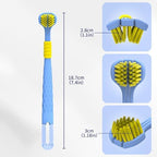 U-Shaped Triple-Sided Toothbrush, Efficient Cleaning Design with Ergonomic Handle, Soft Bristles for Oral Care, Ideal for Adults & Children (4)