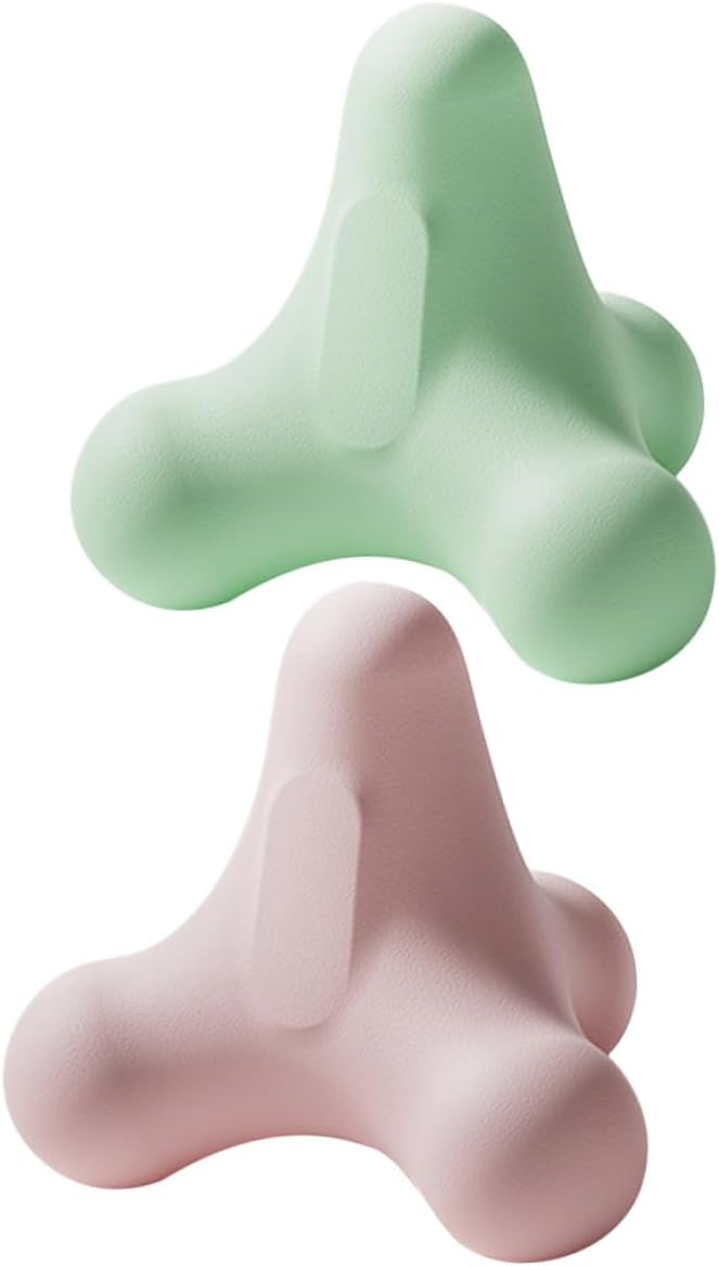 2Pcs Portable Massage TPE Muscle Relaxation Tool for Back and Neck for Yoga and Fitness Alleviates Tension and Fatigue Anywhere