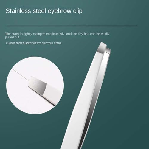 4 Pack Stainless Steel Tweezers Set for Eyebrow Shaping Facial Hair Removal Ingrown Hair Splinter Precision Grooming Tools