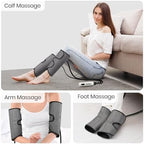 SHINE WELL Leg Compression Massager for Circulation and Pain Relief Fsa, Air Compression Calf Massager with 3 Modes 3 Intensities 2 Timing, for Restless Legs Syndrome Relief, Wellness Gift for Mom Dad