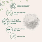 Micro Ingredients Myo-Inositol & D-Chiro Inositol Powder, 2lb (442 Servings) | 40:1 Ideal Ratio Inositol Supplement for Women | Supports Hormonal Balance & Ovarian Health | Non-GMO, Vegan, Filler-Free
