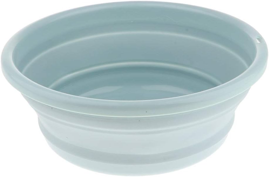 Foldable Washbasin, Washbasin, Portable, Retractable Water Tank,Perfect for Camping, Travel, Picnic, Hiking, Bleu 3, 29cm