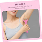 minkissy Facial Hair Epilator Hair Removal Device for Face Portable Spring Design Random Color