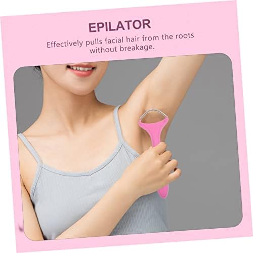 minkissy Facial Hair Epilator Hair Removal Device for Face Portable Spring Design Random Color