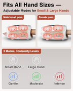 cotsoco Hand Massager, Cordless Electric Hand Massager for Arthritis and Carpal Tunnel, 6 Levels Therapy Massager with Heat and Compression, Birthday Gifts for Women Husband, Gifts for Men Women