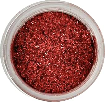 RUBY RED Luxury Cake Disco Diamond Dust, 6 grams for Cakes, Cupcakes, Cookies, Icing, Chocolate Wedding Party Baking Cupcake Cookie Ice Cream Decoration Supplies
