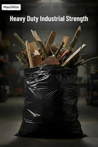95-96 Gallon Extra-Large Black Garbage Can Liners, Heavy-Duty Trash Bags, 50 Bags, 1.5 Mil Thick, Ideal for Commercial & Home Use