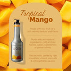 Monin - Mango Purée, Tropical and Sweet Mango Flavor, Natural Flavors, Great for Teas, Lemonades, Smoothies, and Cocktails, Non-GMO, Vegan, Gluten-Free (1 Liter)