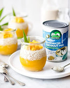 Nature's Charm Evaporated Coconut Milk, 0g Trans Fat, Vegan Friendly, Halal, Dairy Free, Gluten Free, 12.2 Fluid Ounce (Pack of 6)