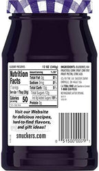 Smucker's Blueberry Preserves, 12 Ounces