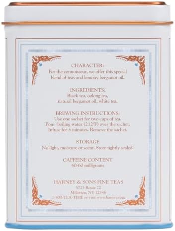Harney & Sons Earl Grey Supreme, Black Tea, 20 Sachets